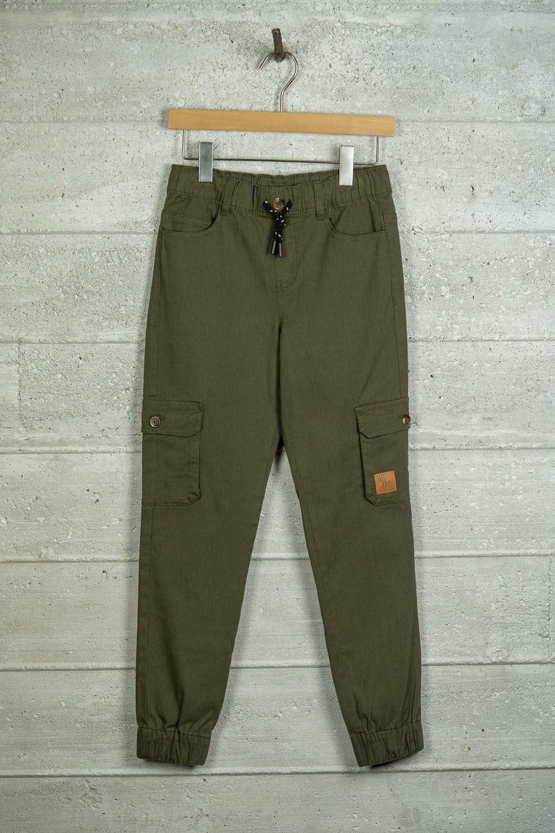 Buy Heavy Weight Cargo Pocket Stretch Twill Jogger Pants (8-18