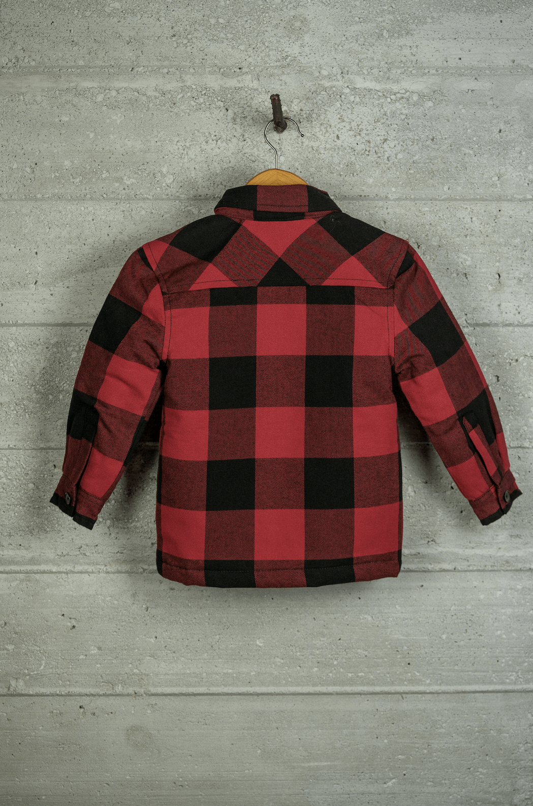 Boys sherpa Lined Flannel Jacket with Zip Closure