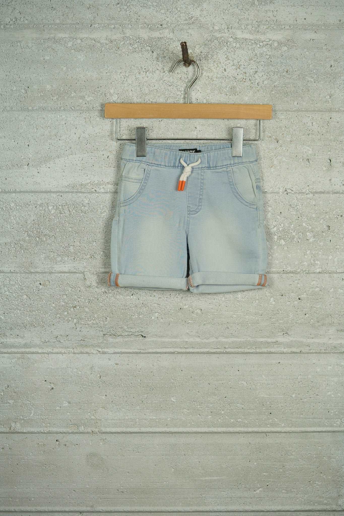 Knit Denim Pull-On Short