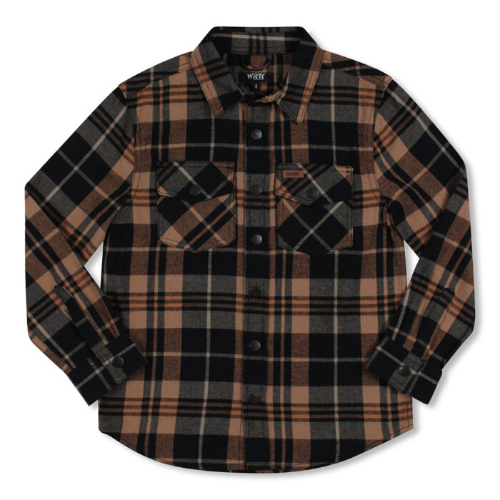 Teen Boy Flannel Shirt with Snap Closure - Image 2