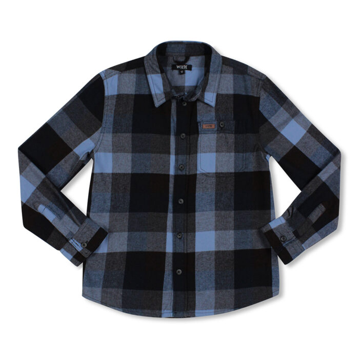 Teen Boy Flannel Shirt with Snap Closure