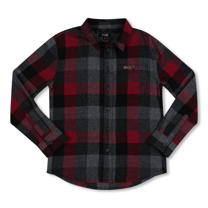 Teen Boy Flannel Shirt with Snap Closure - Image 2