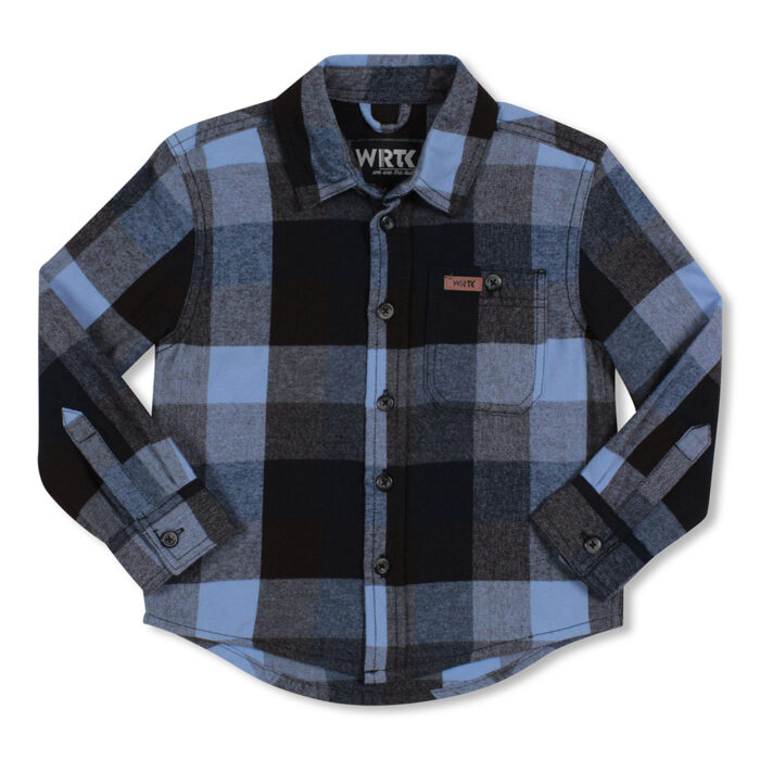 Boy Flannel Shirt with Snap Closure