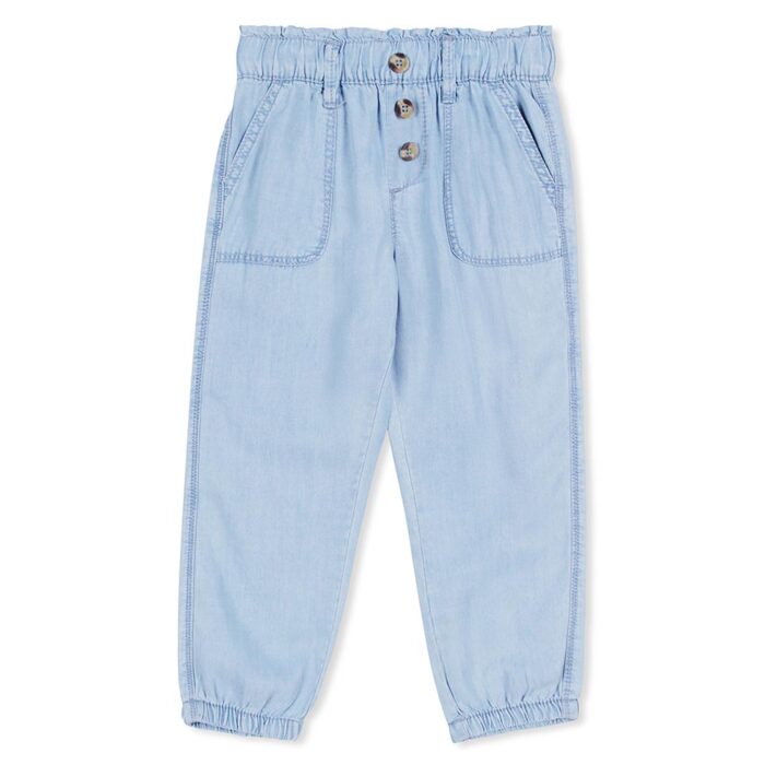 Girls Buttons Front Jogger Pant - Image 2