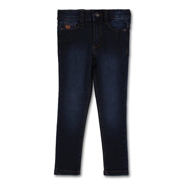 Girls Stretch Knit Denim with Elastic Waistband - Image 2