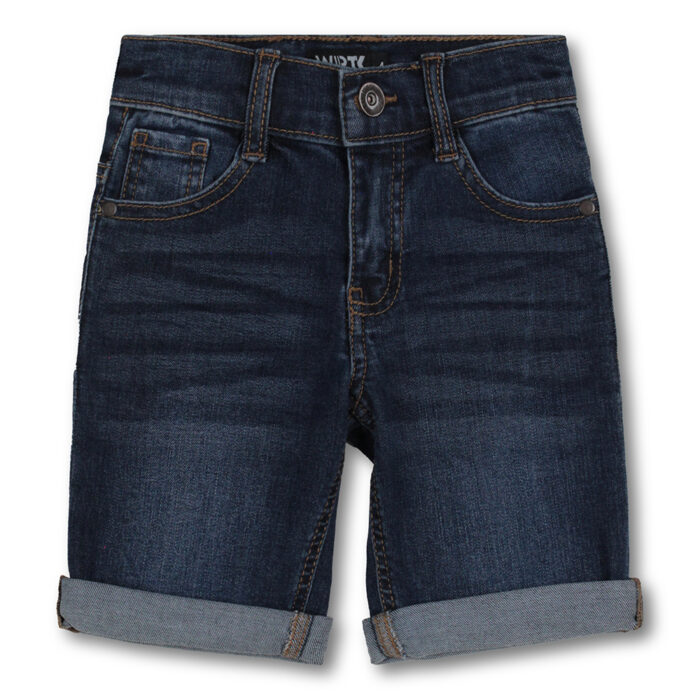 Boys Denim Short With Roll Up Edges