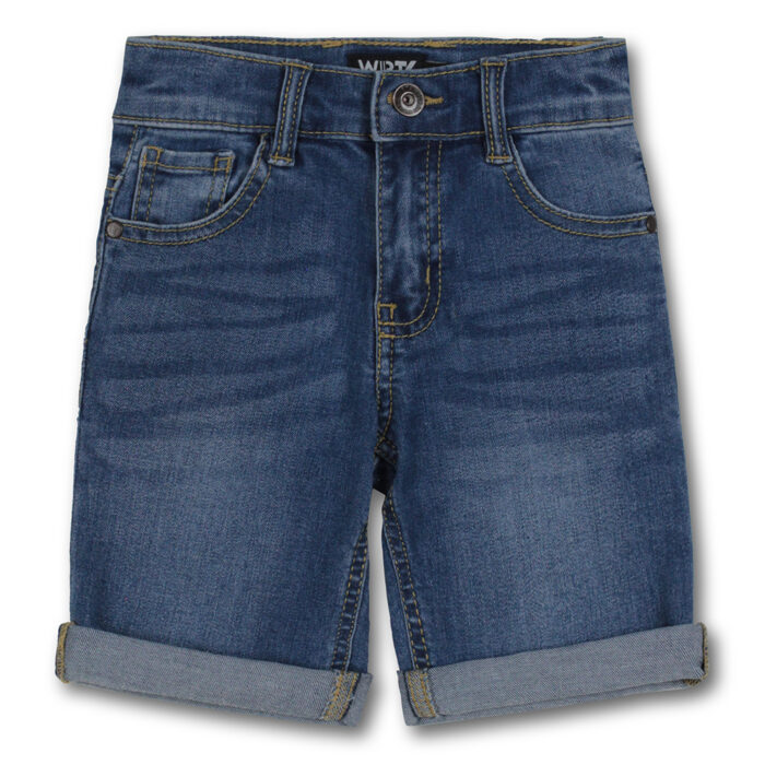 Boys Denim Short With Roll Up Edges - Image 2