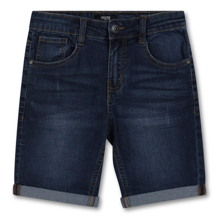 Teen Boys Denim Short With Roll Up Edges