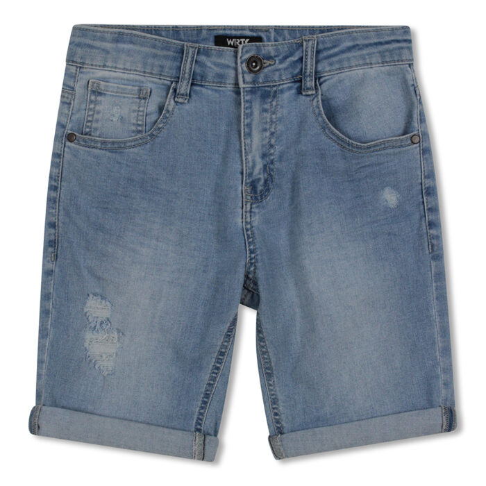 Teen Boys Denim Short With Roll Up Edges - Image 2