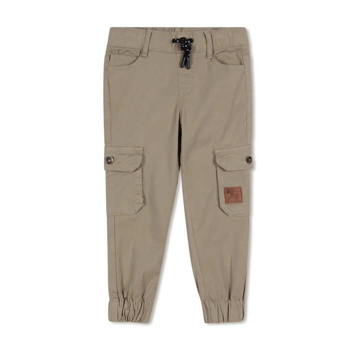 Boys Pull-On Jogger Stretch Twill Pant with Cargo Pocket - Image 2